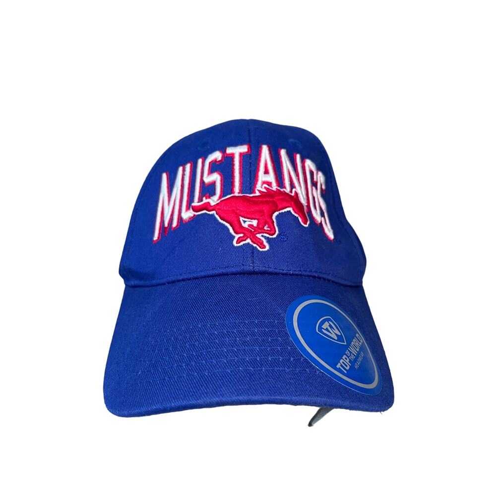 NWT SMU MUSTANGS Cap One Size Adjustable. Top Of The World Cap